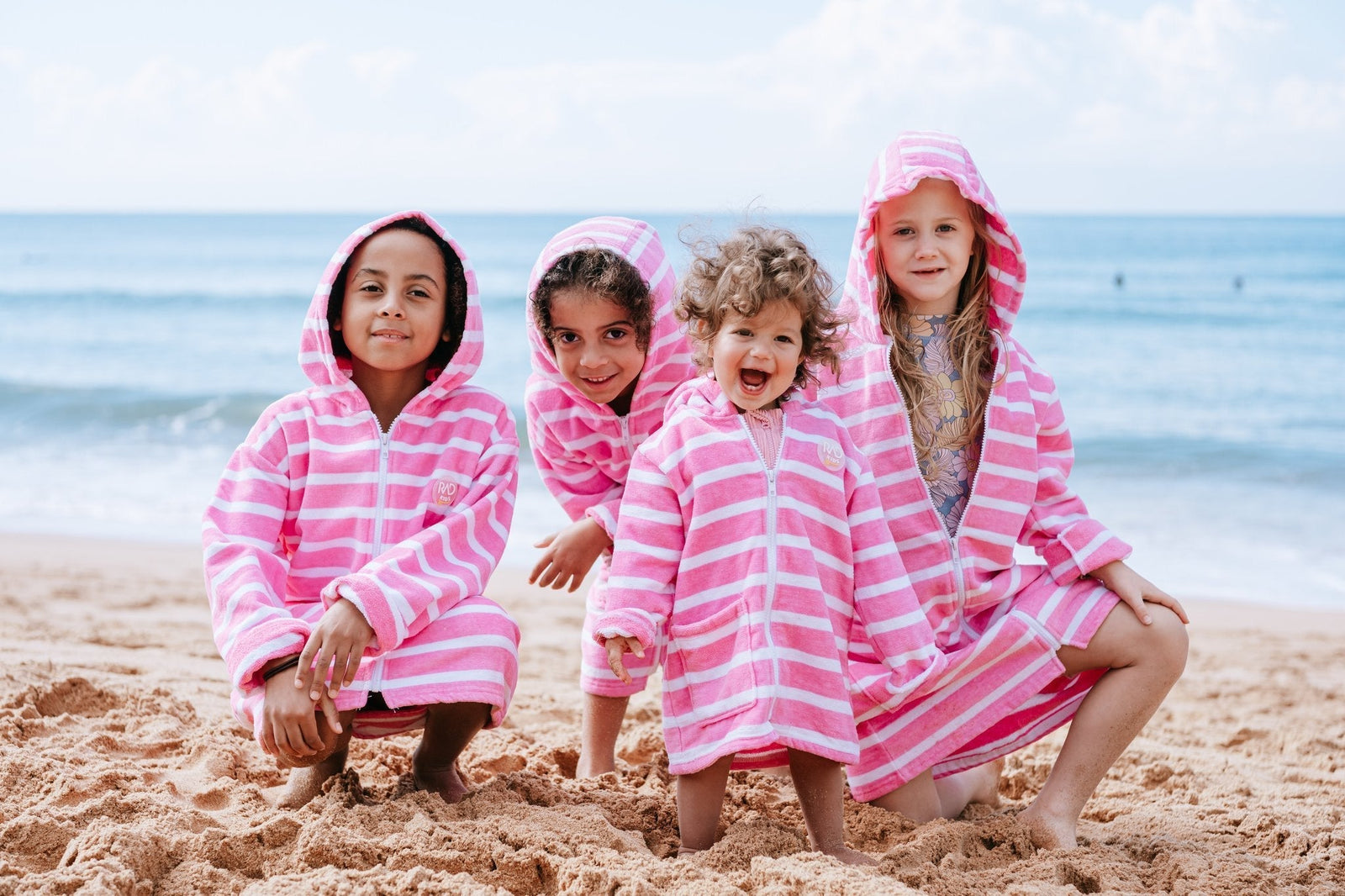 Kids Hooded Towels with Zip | Kids Zip Up Towel