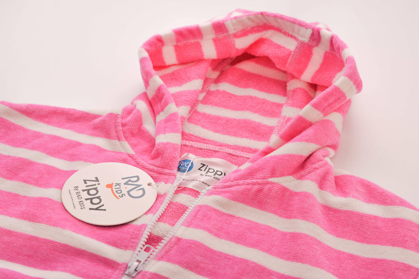  Kids Hooded Towels | Zippy Calm Pink Kids Hooded Towels | Zippy by Rad Kids | Kids Poncho Towel |